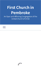 Mobile Screenshot of firstchurchinpembroke.org